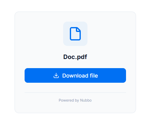 Sharing a file in Nubbo